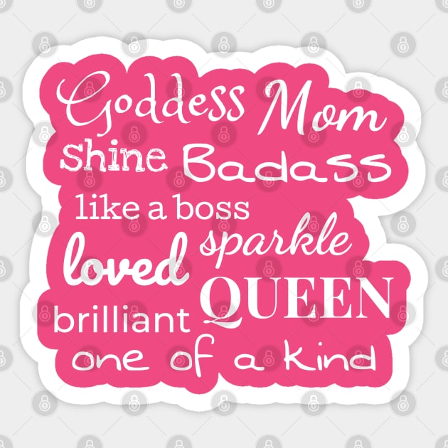 Mom Goddess Badass Queen Sticker by whenwomenrise